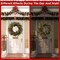 20 inch Artificial Christmas Wreath with LED String Lights for Front Door (Green,White) 19.6"D x 19.6"W x 19.6"H